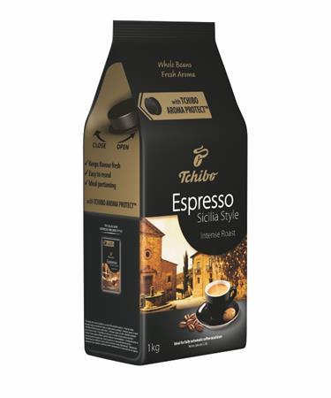 Káva, pražená, zrnková, 1000 g, TCHIBO "Sicilia"