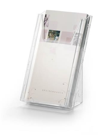 Stojan na prospekty, stolový a nástenný, stojatý, 1/3 A4, DURABLE "COMBIBOXX® M", priehľad 1