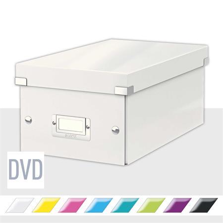 Úložná škatuľa na DVD, LEITZ "Click&Store", biela