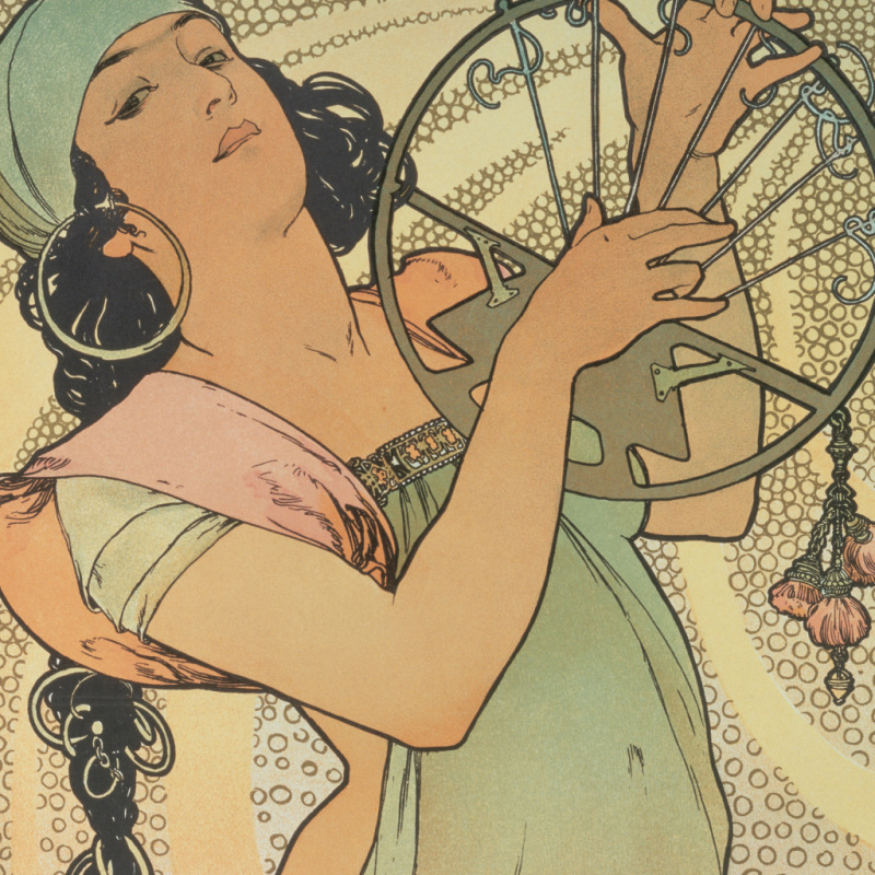 NOTIQUE Poznámkový kalendár Alfons Mucha 2027, 30 x 30 cm 5