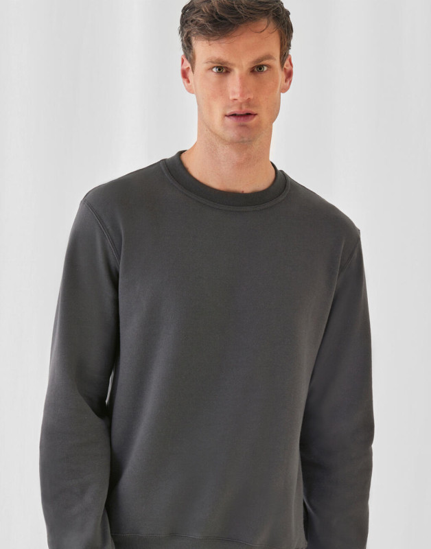 Mikina s okrúhlym výstrihom ID.002 Cotton Rich