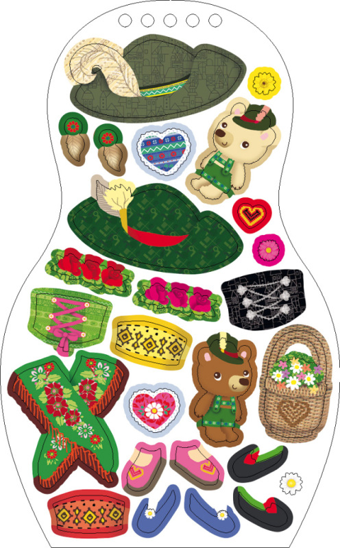 Obliekame nemecké bábiky HANNA – Maľovanky 3