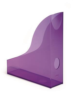 Zakladač, plastový, 73 mm, DURABLE, "Basic", priehľadná fialová