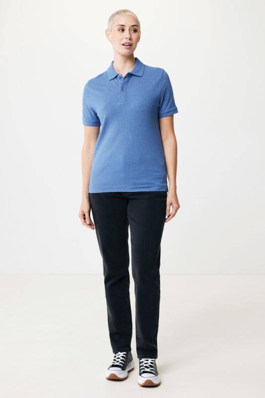 Polo tričko IQONIQ Yosemite z recykl. bavlny heather blue XXS 6