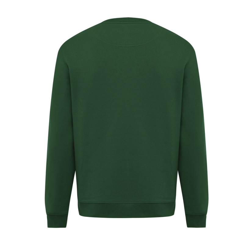 IQONIQ Toria Unisex mikina s okrúhl. výstrihom z rec. bavlny forest green XL 2