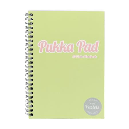 Špirálový zošit, A5, linkovaný, 100 listov, PUKKA PAD "Pastel Jotta Pad", mix farieb 3