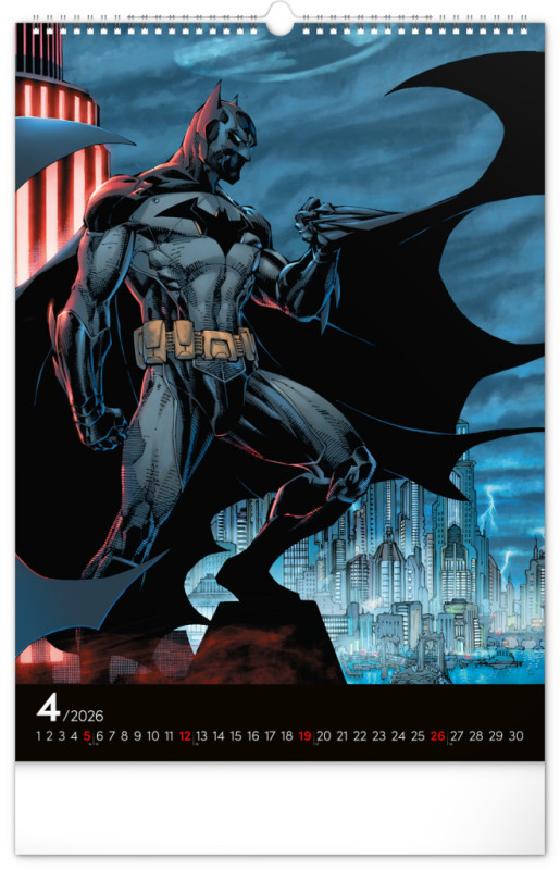 NOTIQUE Nástenný kalendár Batman Dark 2026, 33 x 46 cm 4