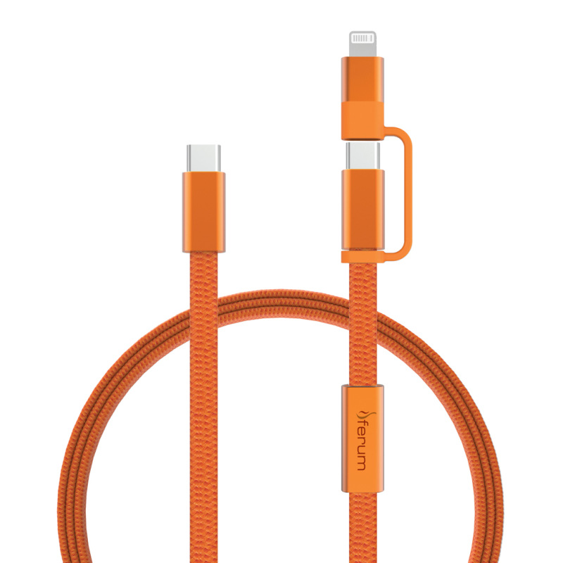 Arc RCS 60W 120 cm 2 v 1 rýchlonabíjací kábel oranžová 4