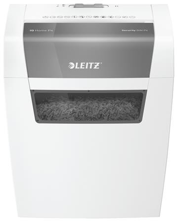 Skartovací stroj, konfety, 6 listov, LEITZ "IQ Home"