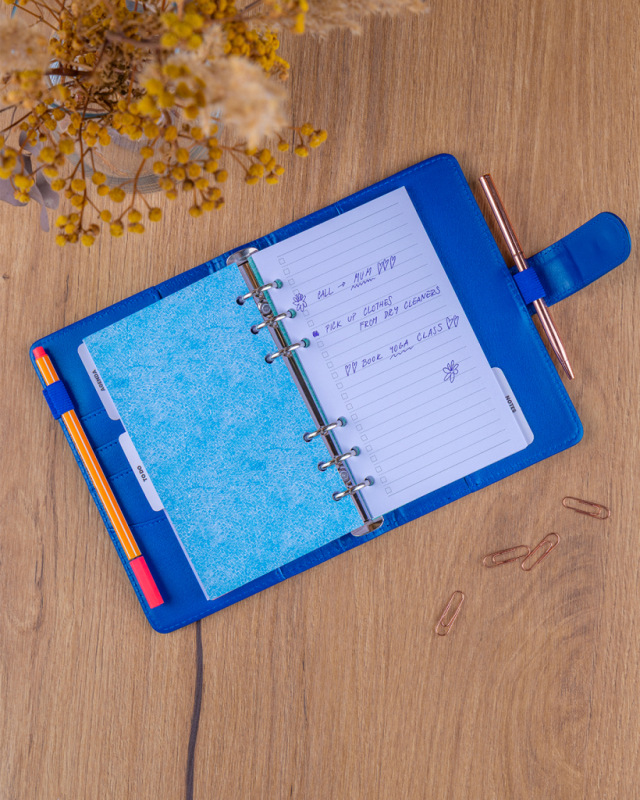 NOTIQUE Refill – Weekly Ring Bound Planner 2027, royal blue, 12,5 x 19 cm 7