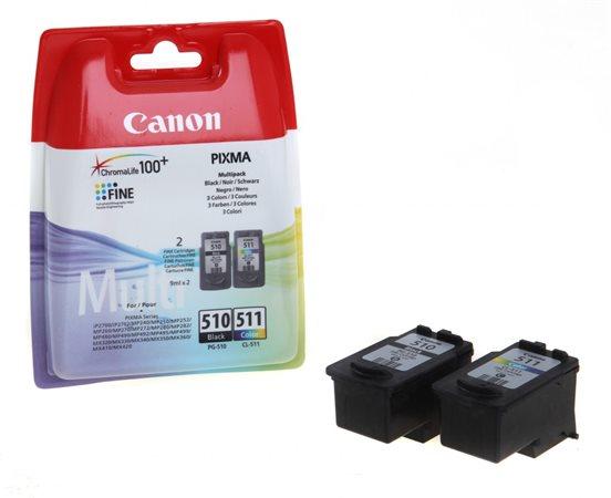 PG510/CL511 náplň multipack k tlačiarni Pixma MP240, CANON b+c, 220+240 strán