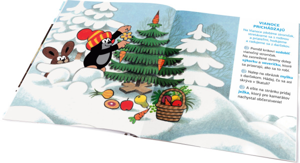 KRTKO a ZIMA ─ Kniha samolepiek 3