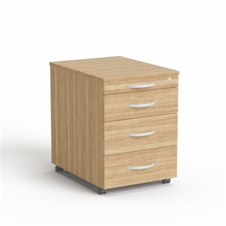 Kontajner na kolieskach, 4 zásuvky, MAYAH "Freedom SV-15", jaseň 1