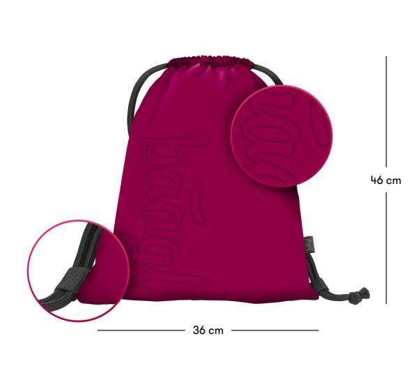 BAAGL SADA 3 Coolmate Ruby: batoh, peračník, vrecko