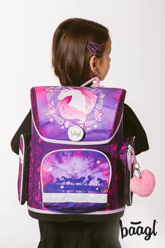 BAAGL SADA 5 Ergo Kôň: aktovka, peračník, vrecko, zástera, peňaženka 7