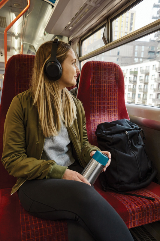 Cestovný nerezový termo hrnček 340ml Black+Blum tyrkysová 8