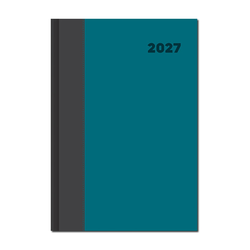 Denný diár A5 DOLCETTO sivo tyrkysový 2027