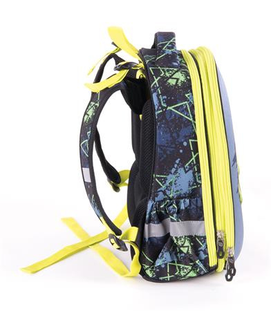 Batoh, anatomický, PULSE "Anatomic Cube T-Rex", čierny-zelený 3