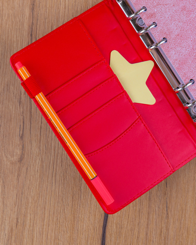 NOTIQUE Refill – Weekly Ring Bound Planner 2027, bright red, 12,5 x 19 cm 5
