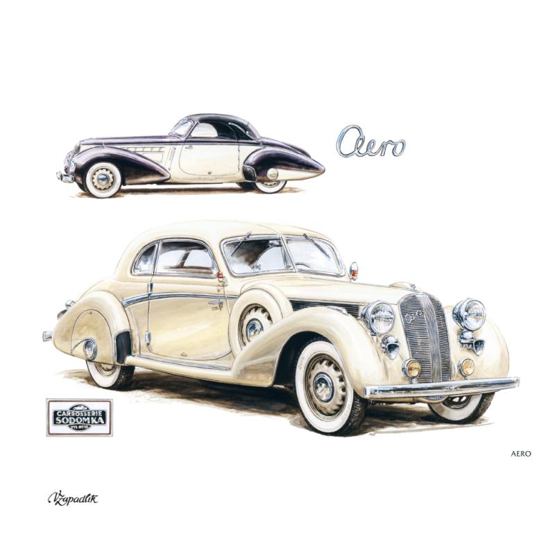 NOTIQUE Poznámkový kalendár Classic Cars – Václav Zapadlík, 2025, 30 x 30 cm