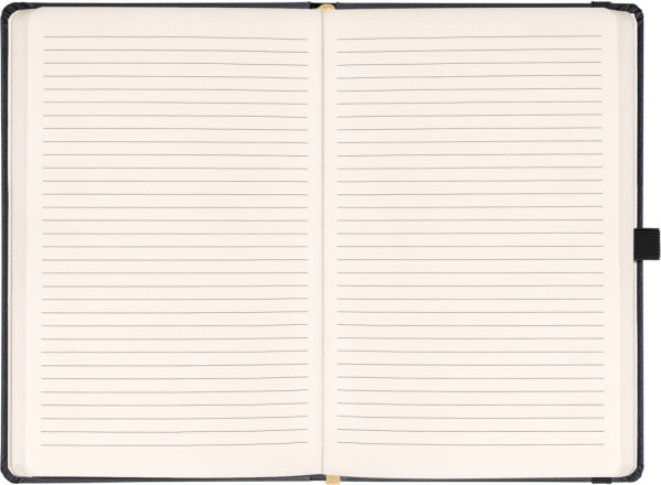 NOTIQUE Notes Balacron, čierný, linajkovaný, 15 x 21 cm 1