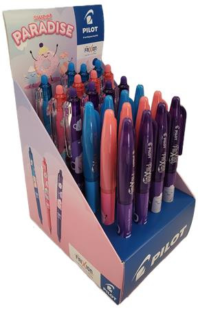 Roller, displej, 0,35 mm, odstrániteľné písmo, PILOT "Frixion Ball Fancy", "Frixion Clicke 2