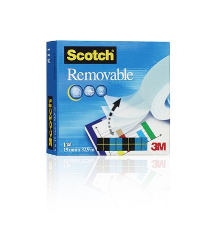 Lepiaca páska, 19 mm x 33 m, odstrániteľná, 3M SCOTCH "Removable 811" 1