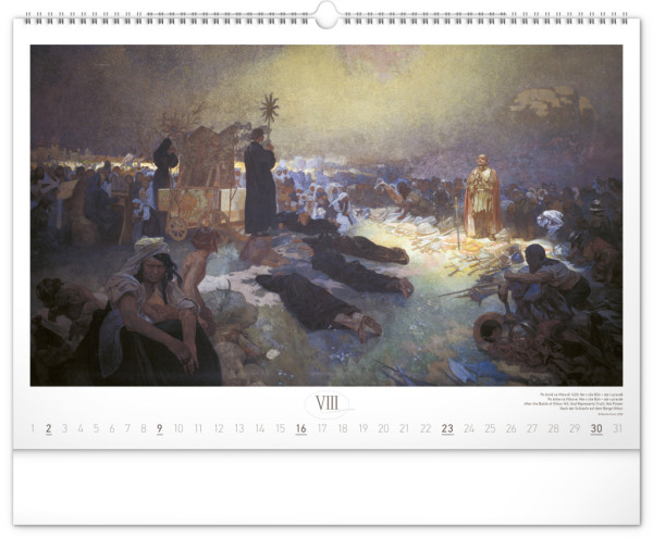 NOTIQUE Nástenný kalendár Slovanská epopej – Alfons Mucha 2026, 48 x 33 cm 8