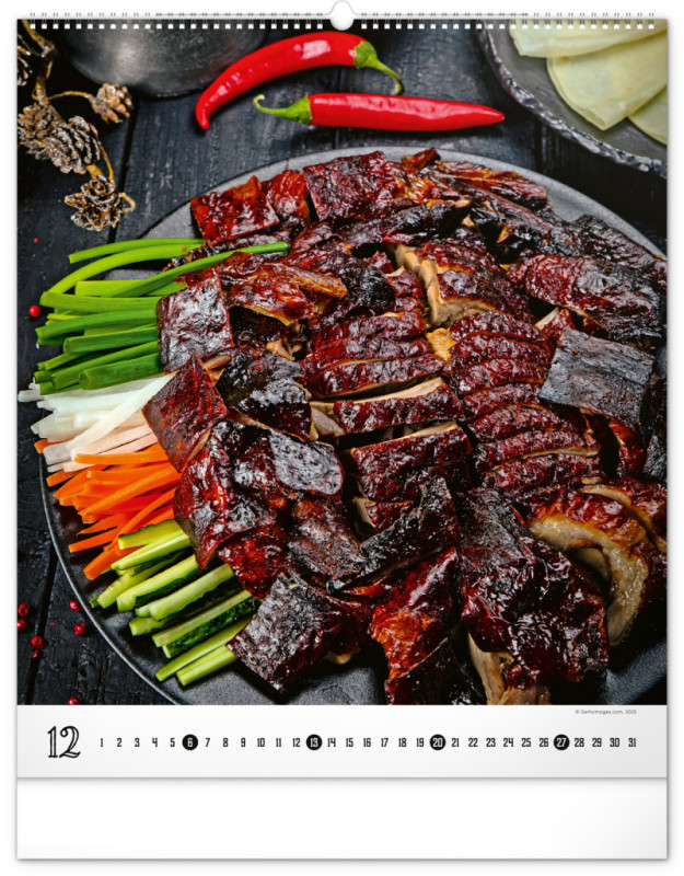 NOTIQUE Nástenný kalendár Gourmet 2026, 48 x 56 cm 12