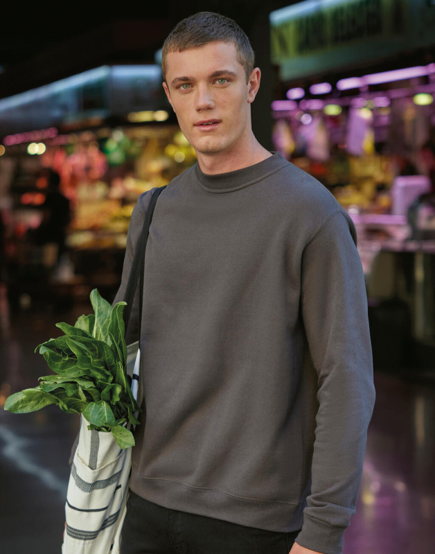 Mikina s okrúhlym výstrihom ID.002 Cotton Rich 2