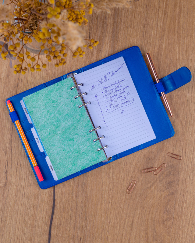 NOTIQUE Refill – Weekly Ring Bound Planner 2027, royal blue, 12,5 x 19 cm 9