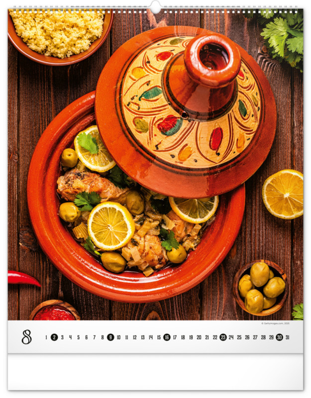NOTIQUE Nástenný kalendár Gourmet 2026, 48 x 56 cm 8