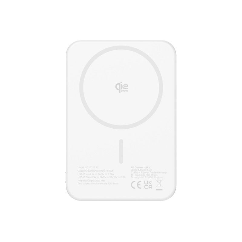 Urban Vitamin Pomona 5000 mAh Qi2.2 25W magnet. powerbanka strieborná 7