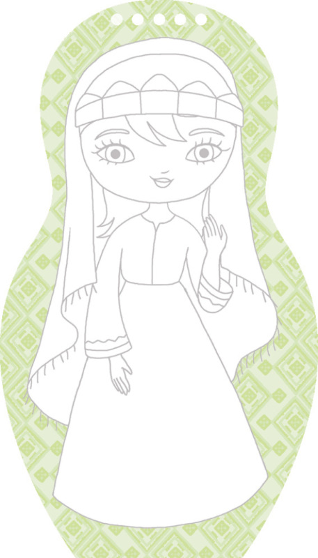 Obliekame marocké bábiky LOUNA – Maľovanky 2