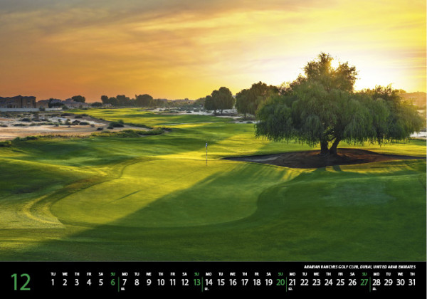 Nástenný kalendár Golf 2026 12