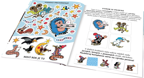 KRTKO a ZIMA ─ Kniha samolepiek 4