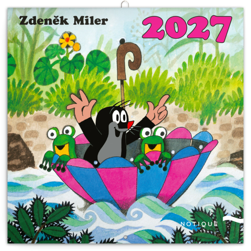 NOTIQUE Poznámkový kalendár Krtko 2027, 30 x 30 cm