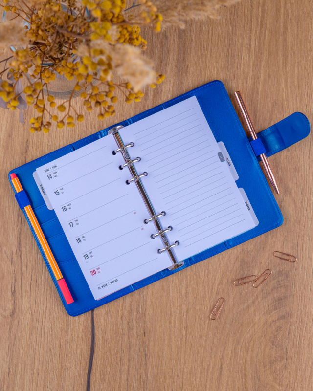 NOTIQUE Refill – Weekly Ring Bound Planner 2027, royal blue, 12,5 x 19 cm 6