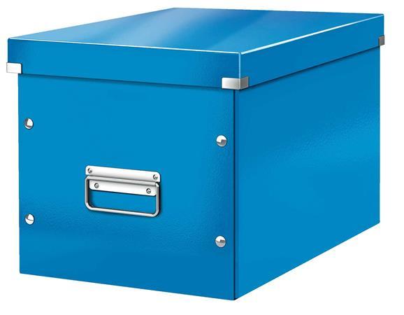 Odkladací box, veľkosť L, LEITZ "Click&Store", modrá