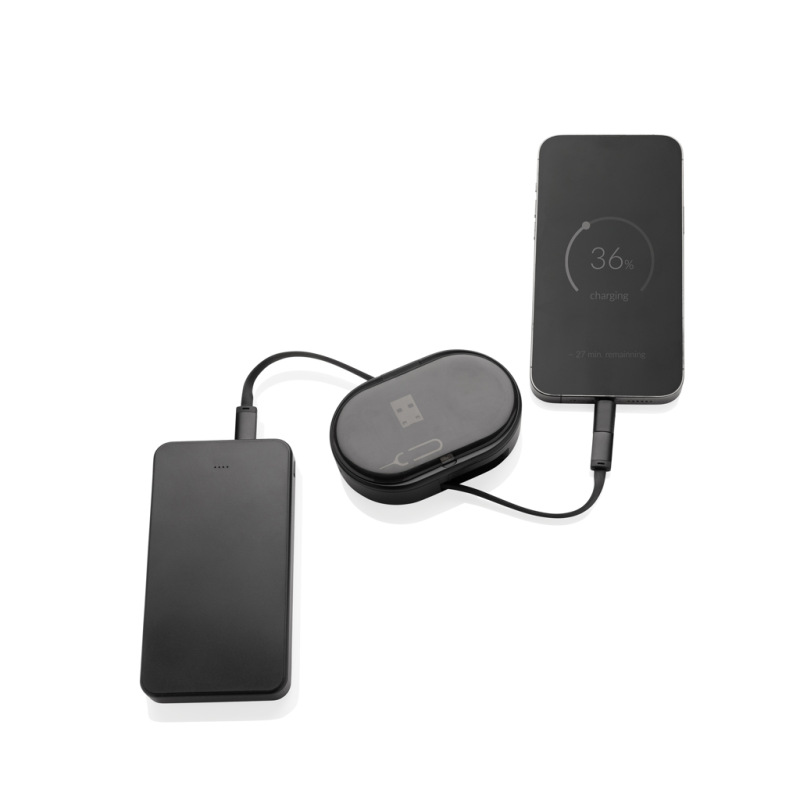 Chargevix RCS multifunkčná nabíjacia sada 60 W z rec. plastu čierna 4