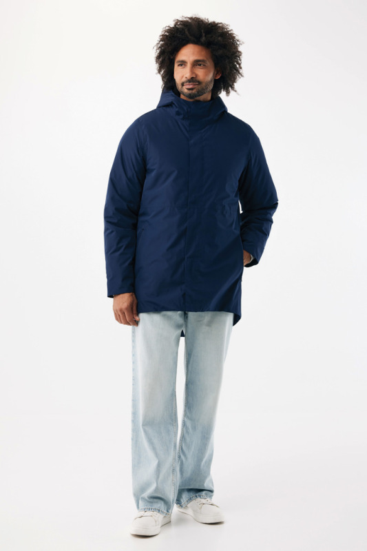 IQONIQ Thelon parka z recyklovaného polyesteru námornícka modrá M 10