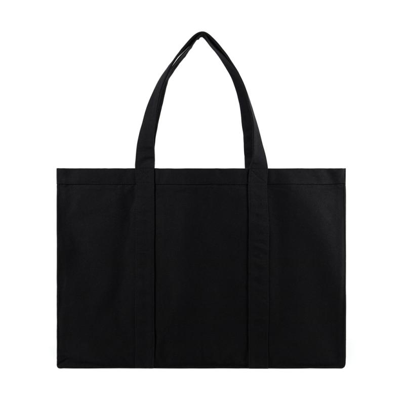 Maxi tote bag VINGA Hilo z recykl. canvas AWARE™ čierna 1