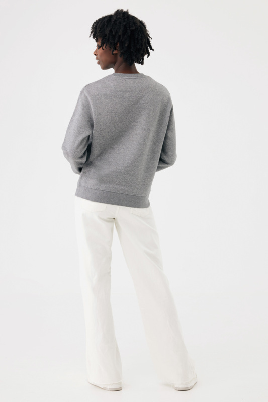 IQONIQ Toria Unisex mikina s okrúhl. výstrihom z rec. bavlny light heather anthracite XXL 7