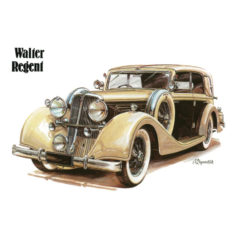 NOTIQUE Poznámkový kalendár Classic Cars – Václav Zapadlík, 2025, 30 x 30 cm