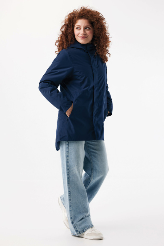 IQONIQ Thelon parka z recyklovaného polyesteru námornícka modrá XL 5