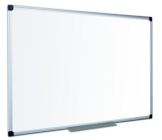 Biela tabuľa, smaltovaná, matná,  120x180 cm, hliníkový rám, VICTORIA