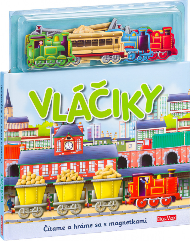 VLÁČIKY ─ Knižka s magnetkami