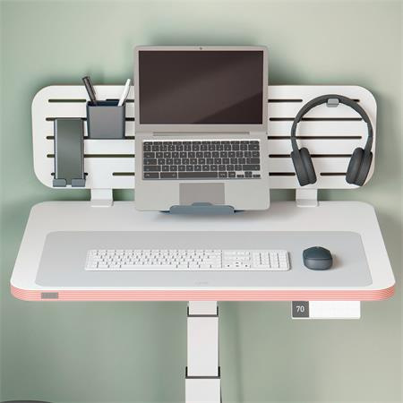 Podložka na stôl, recyklovaná koža, 70x36 cm, LEITZ, svetlosivá 5