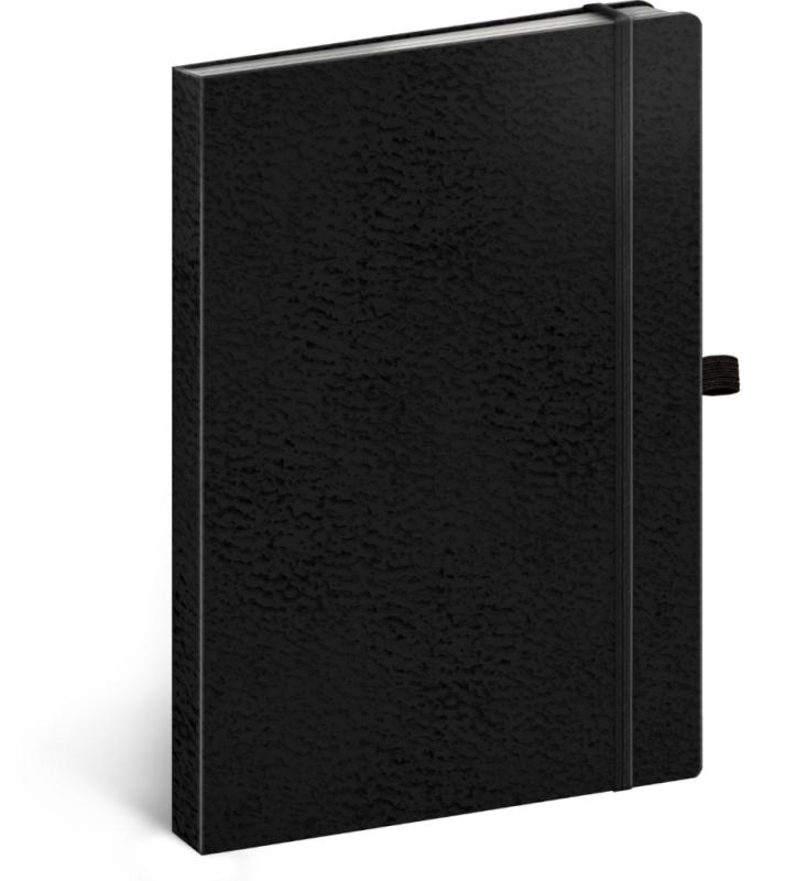 NOTIQUE Notes Vivella Classic čierny/čierny, bodkovaný, 15 x 21 cm