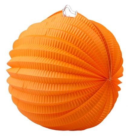 . Lampión, okrúhly, 22 cm, oranžový